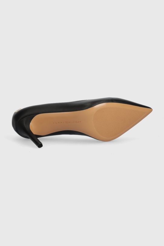 Tommy Hilfiger szpilki skórzane ESSENTIAL POINTED PUMP FW0FW07533 czarny