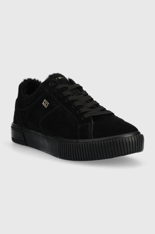 Tenisice od brušene kože Tommy Hilfiger VULC SUEDE SNEAKER LO FW0FW07548 crna AW23