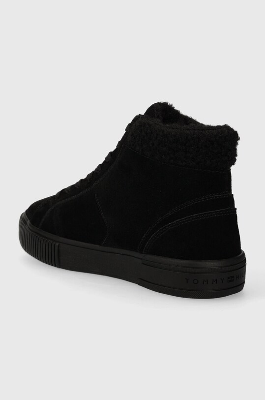 Obuwie Tommy Hilfiger sneakersy zamszowe VULC SUEDE SNEAKER HI FW0FW07549 czarny