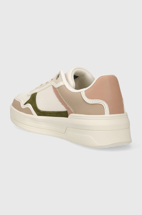 Obuwie Tommy Hilfiger sneakersy skórzane ESSENTIAL BASKET SNEAKER FW0FW07563 beżowy