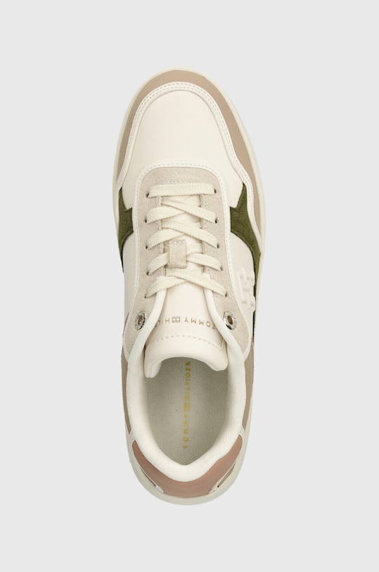 Tommy Hilfiger sneakersy skórzane ESSENTIAL BASKET SNEAKER beżowy FW0FW07563