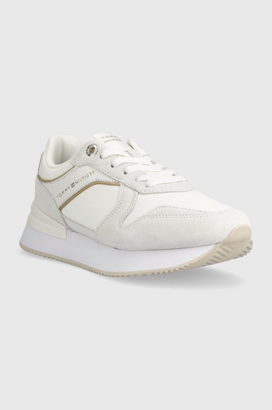 Superge Tommy Hilfiger ELEVATED FEMININE RUNNER FW0FW07594 bela AW23