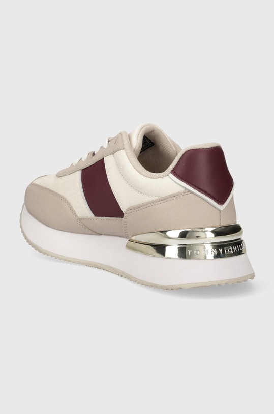 Obutev Usnjene superge Tommy Hilfiger TH ELEVATED FEMININE RUNNER GLD FW0FW07306 bela