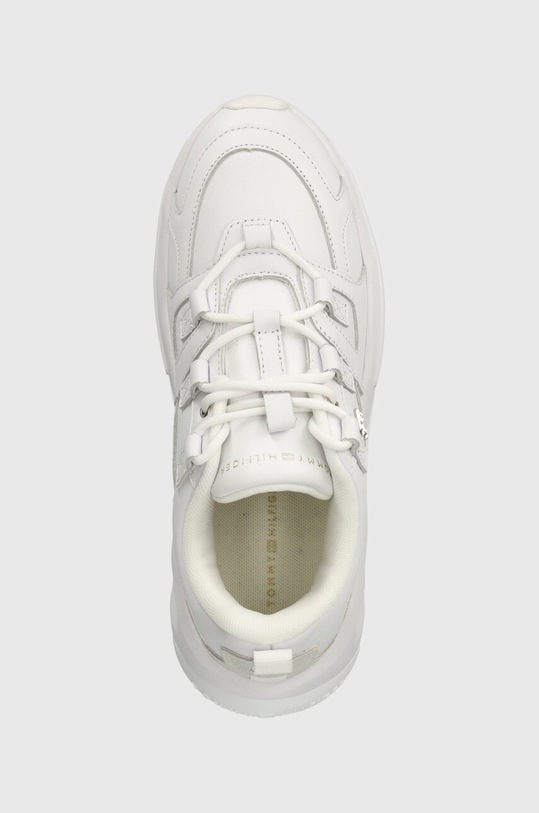 Tommy Hilfiger sneakers in pelle TH PREMIUM RUNNER LTHR bianco FW0FW07340