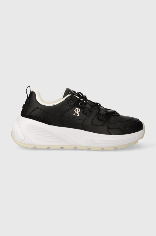 Tommy Hilfiger sneakersy skórzane TH PREMIUM RUNNER LTHR płaska czarny FW0FW07340