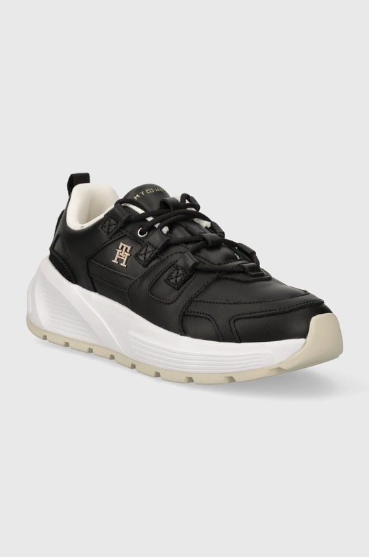 Кожени маратонки Tommy Hilfiger TH PREMIUM RUNNER LTHR FW0FW07340 черен AW23