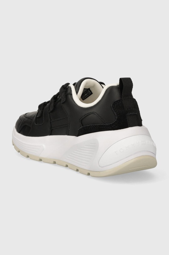 Obuwie Tommy Hilfiger sneakersy skórzane TH PREMIUM RUNNER LTHR FW0FW07340 czarny