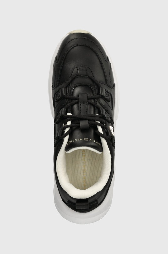 Tommy Hilfiger sneakersy skórzane TH PREMIUM RUNNER LTHR czarny FW0FW07340