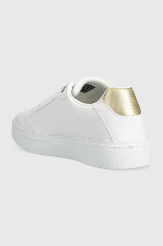Scarpe Tommy Hilfiger sneakers in pelle ELEVATED GLOBAL STRIPES SNEAKER FW0FW07446 bianco
