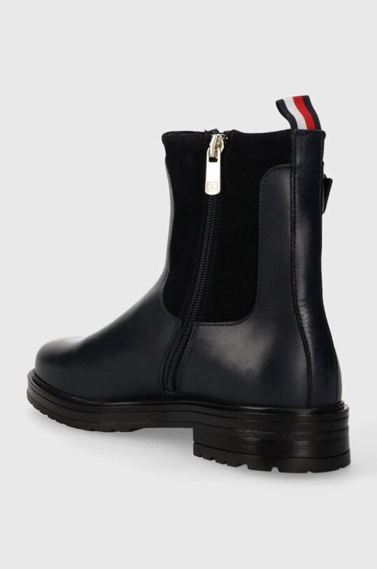 Παπούτσια Δερμάτινες μπότες Tommy Hilfiger BELT BOOTIE MATERIAL MIX FW0FW07477 σκούρο μπλε