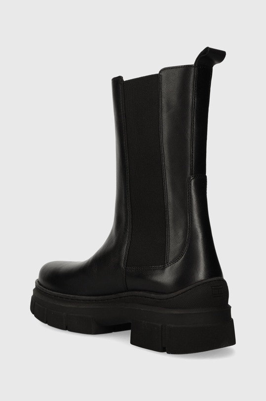 Boty Kožené kotníkové boty Tommy Hilfiger ESSENTIAL LEATHER CHELSEA BOOT FW0FW07490 černá