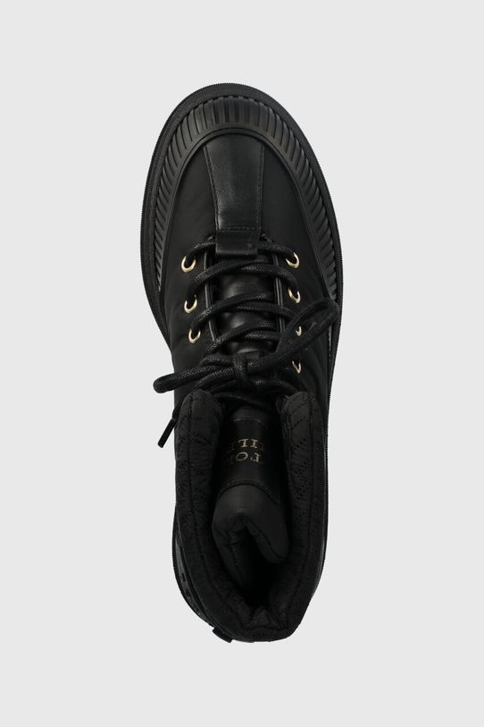 Členkové topánky Tommy Hilfiger TH MONOGRAM OUTDOOR BOOT čierna FW0FW07502