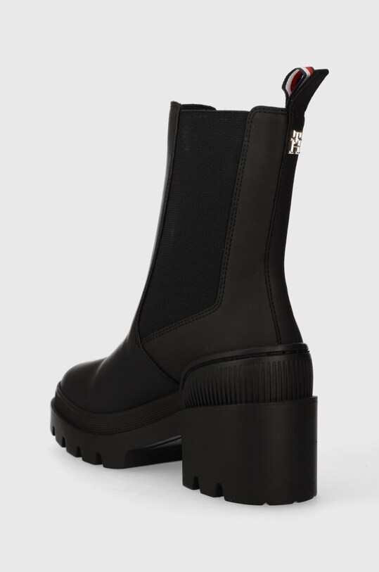 Обувь Ботинки Tommy Hilfiger RUBBERIZED MID HEEL BOOT FW0FW07520 чёрный