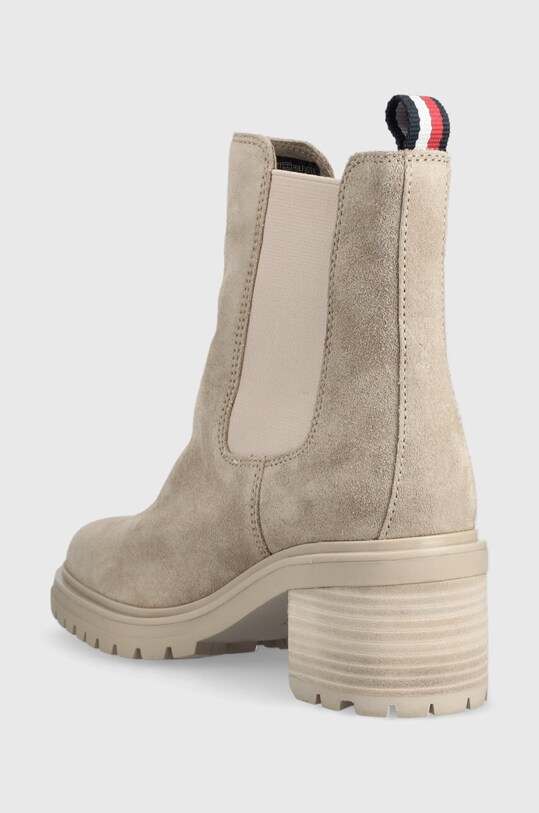 Obuv Semišové topánky chelsea Tommy Hilfiger ESSENTIAL MIDHEEL SUEDE BOOTIE FW0FW07522 béžová