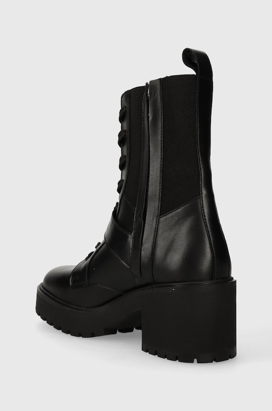 Boty Kožené kotníkové boty Tommy Hilfiger TOMMY BELT LEATHER BOOT FW0FW07526 černá