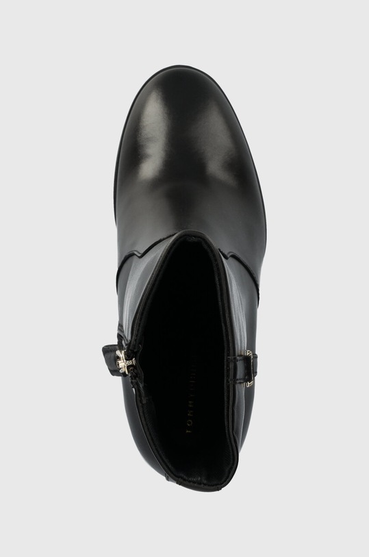 Tommy Hilfiger botki skórzane FEMININE TH HARDWARE BOOTIE czarny FW0FW07540