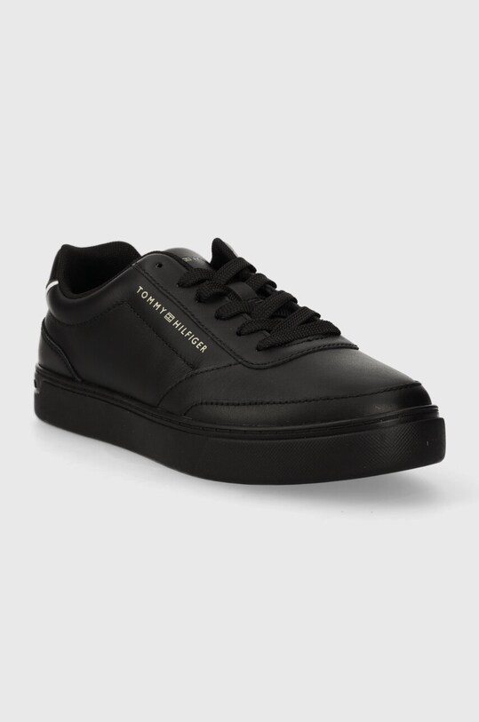 Tommy Hilfiger sneakersy skórzane TH ELEVATED CLASSIC SNEAKER FW0FW07567 czarny AW23
