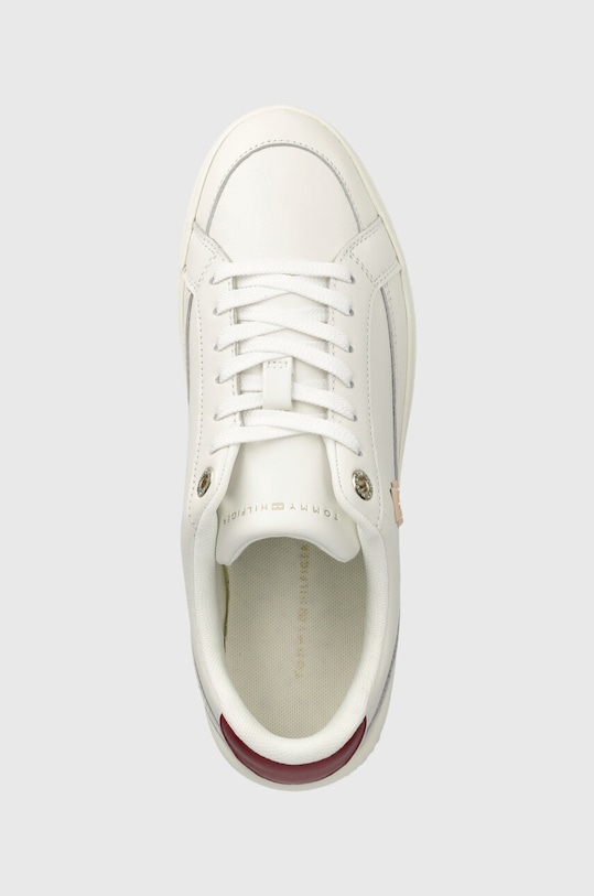 Kožne tenisice Tommy Hilfiger TH ELEVATED COURT SNEAKER bijela FW0FW07568