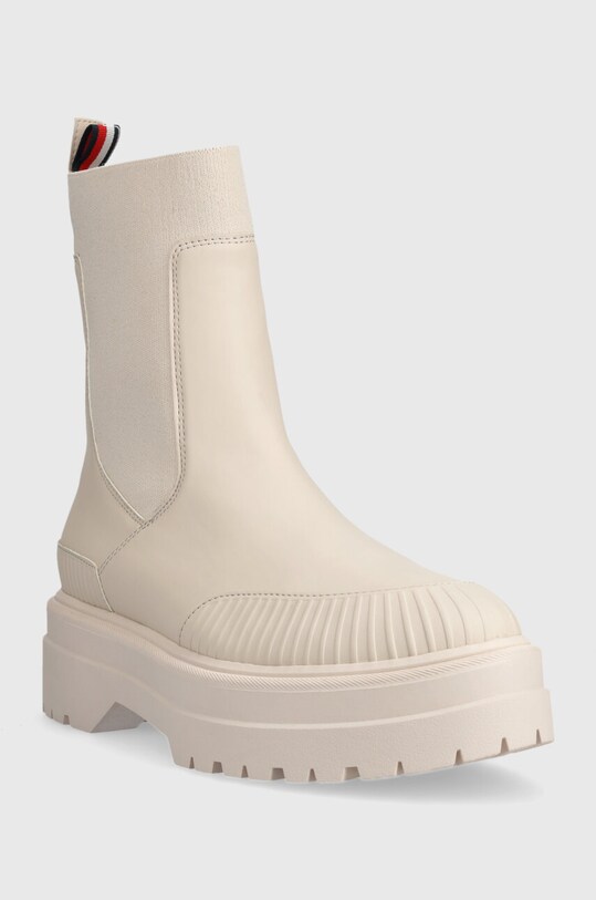 Tommy Hilfiger sztyblety FEMININE RUBBERIZED THERMO BOOT FW0FW07475 beżowy AW23