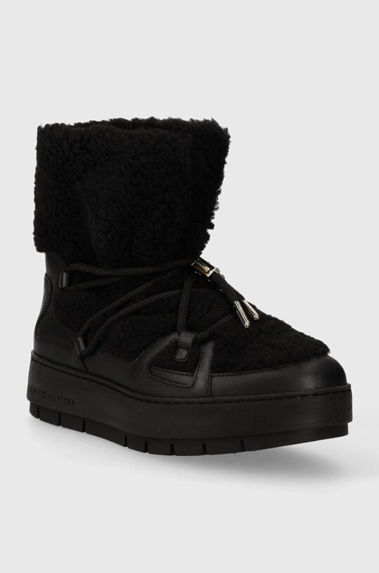 Snehule Tommy Hilfiger TOMMY TEDDY SNOWBOOT FW0FW07505 čierna AW23