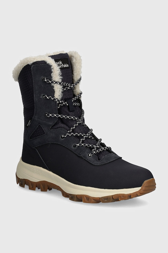 Sněhule Jack Wolfskin Everquest Texapore Snow High semišová kůže námořnická modř 4053601