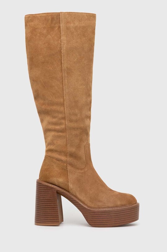 Aldo kozaki zamszowe Rykiel słupek brązowy 13621048Rykiel