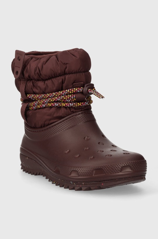 Crocs cizme de iarna Classic Neo Puff Luxe Boot 207312.6WD burgundia AW23