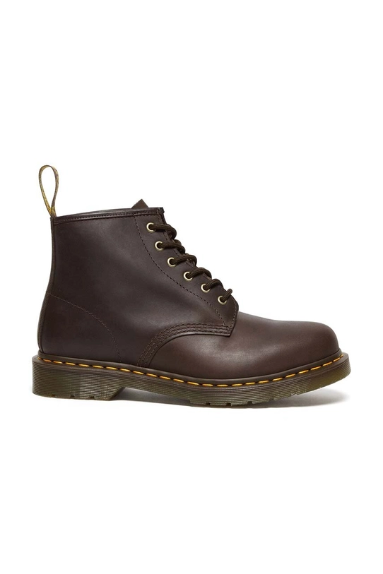 Кожаные полусапожки Dr. Martens 101 без утепления коричневый DM27761201