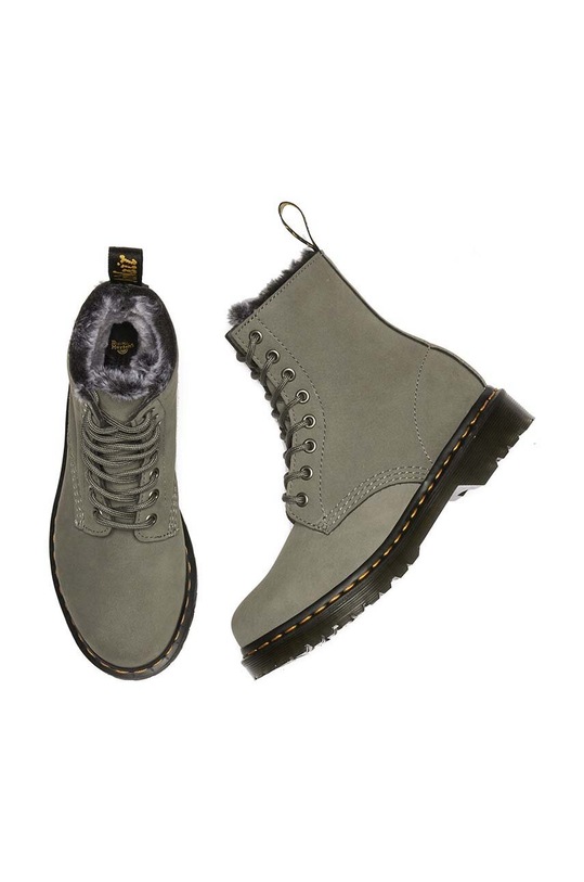 Obuwie Dr. Martens workery skórzane 1460 Serena DM30953059 szary