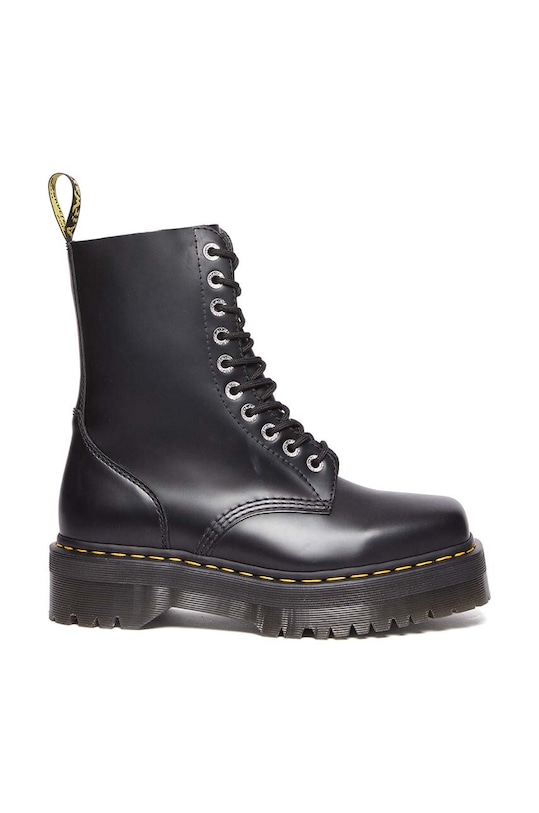 Δερμάτινα workers Dr. Martens 1490 Quad Squared 5-8 cm μαύρο DM31147001