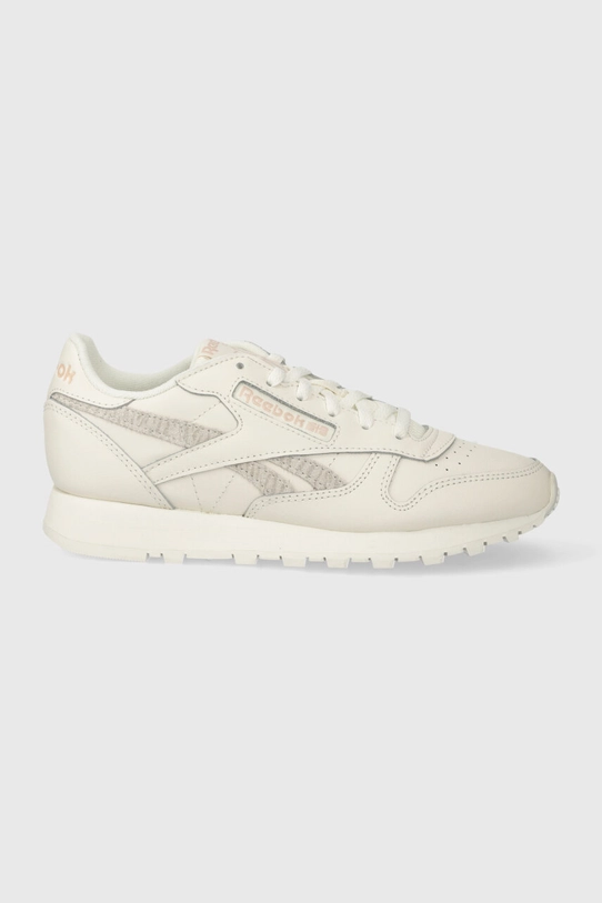 Kožené tenisky Reebok CL Leather plochá béžová IG9471.100034427