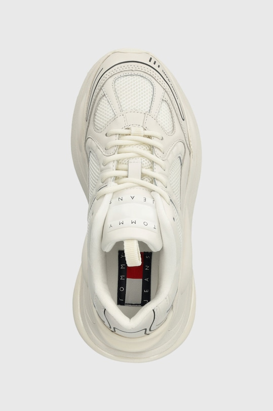 Маратонки Tommy Jeans TJW FUR FASHION RUNNER LC WL бял EN0EN02247