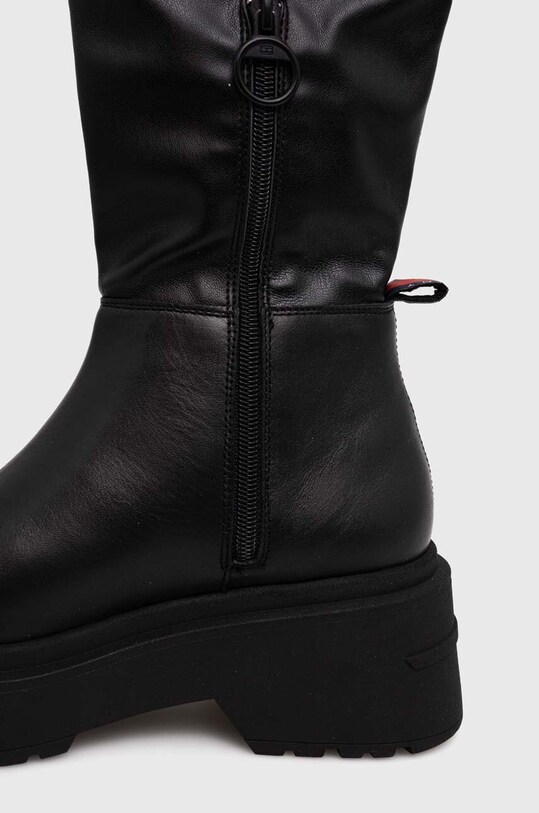 Tommy Jeans kozaki TJW OVER THE KNEE BOOTS EN0EN02254 czarny AW23