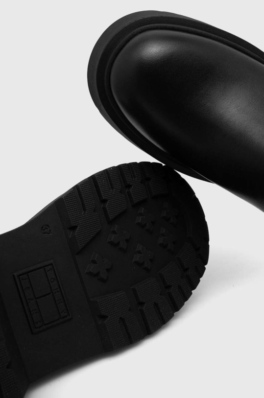 Vysoké čižmy Tommy Jeans TJW OVER THE KNEE BOOTS EN0EN02254 čierna