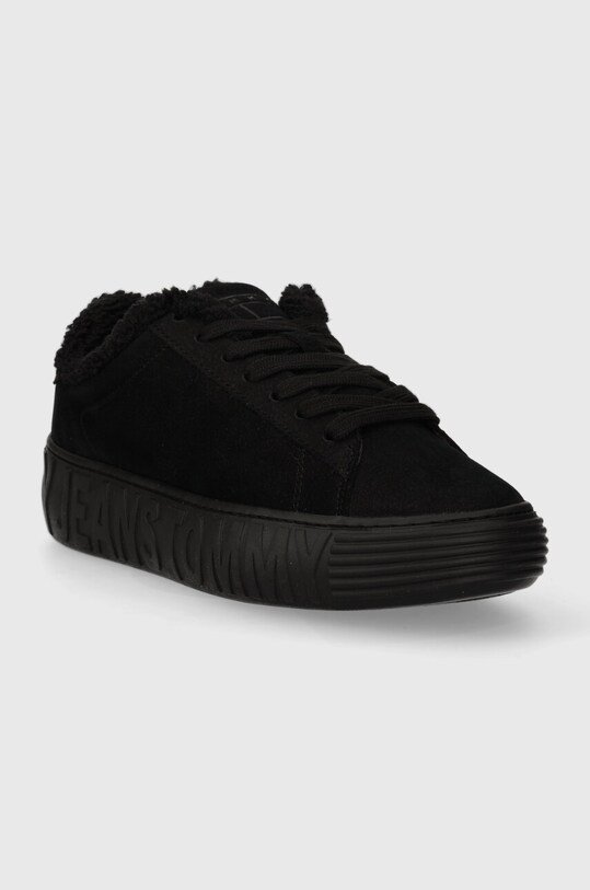 Tommy Jeans sneakersy zamszowe TOMMY JEANS NEW CUPSOLE LEAT WL EN0EN02274 czarny AW23