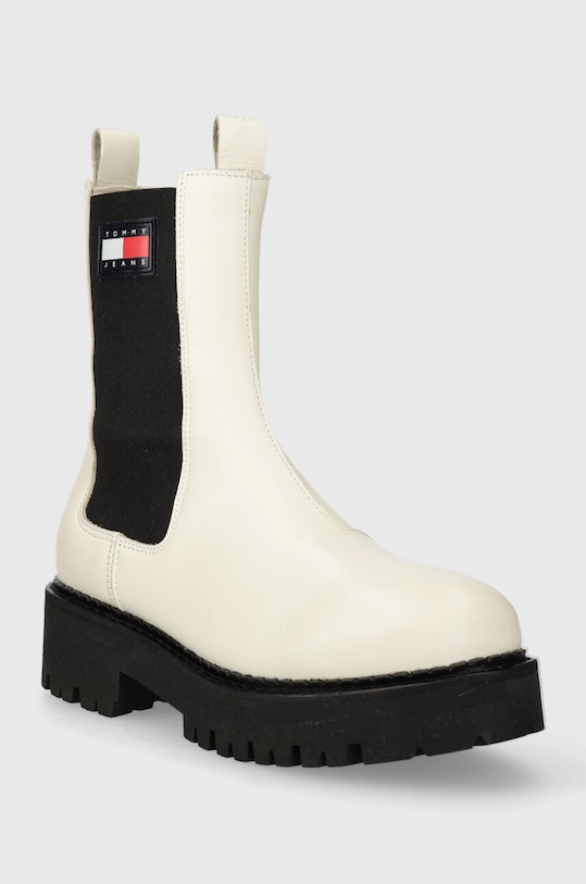 Kožne gležnjače Tommy Jeans TJW URBAN CHELSEA EN0EN02298 bijela AW23