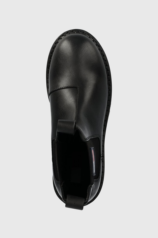 Tommy Jeans ghete chelsea de piele TJW URBAN CHELSEA negru EN0EN02298