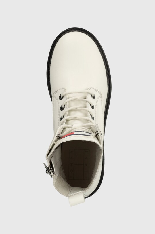 Tommy Jeans workery skórzane TJW BOOT ZIP UP biały EN0EN02305