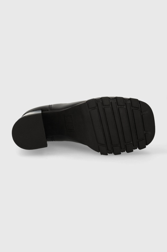 Kožené kotníkové boty Tommy Jeans TJW HIGH HEEL CHELSEA EN0EN02306 černá