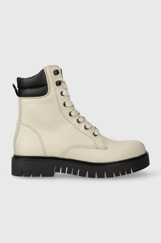 Черевики Tommy Jeans TJW LACE UP BOOT без утеплення бежевий EN0EN02314