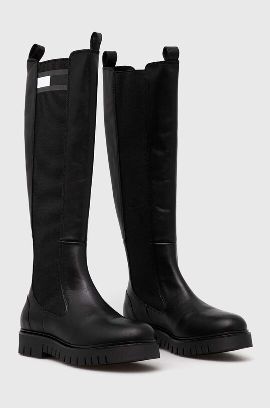 Čizme Tommy Jeans TJW HIGH SHAFT BOOT EN0EN02316 crna AW23