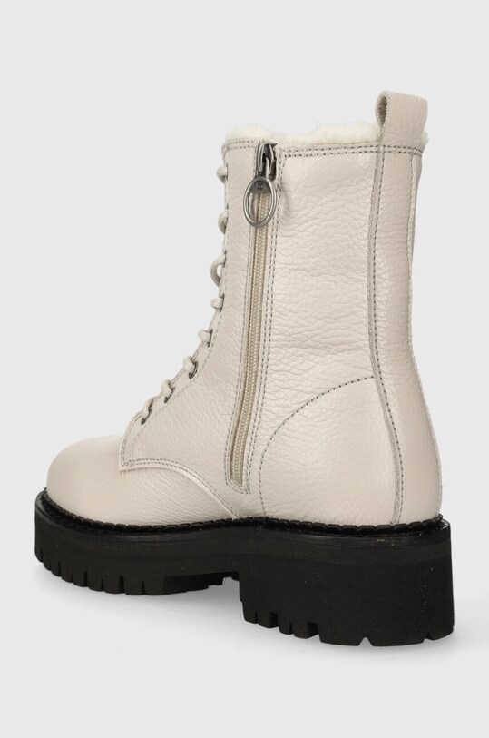 Încălțăminte Tommy Jeans bocanci de piele TJW URBAN BOOT TUMBLED LTR WL EN0EN02317 bej