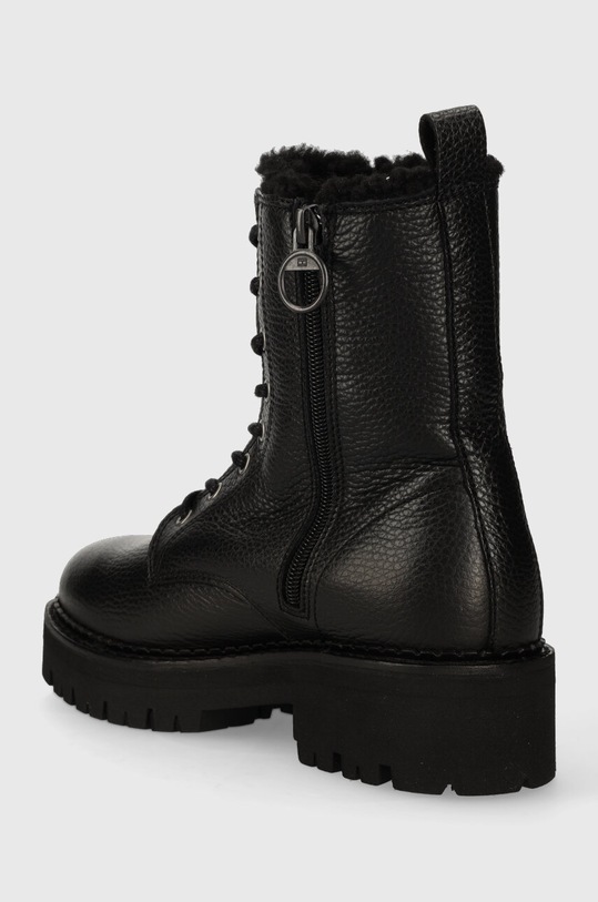 Obuwie Tommy Jeans workery skórzane TJW URBAN BOOT TUMBLED LTR WL EN0EN02317 czarny