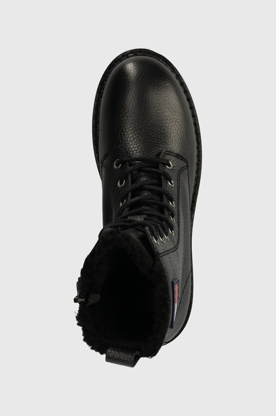Tommy Jeans workery skórzane TJW URBAN BOOT TUMBLED LTR WL czarny EN0EN02317