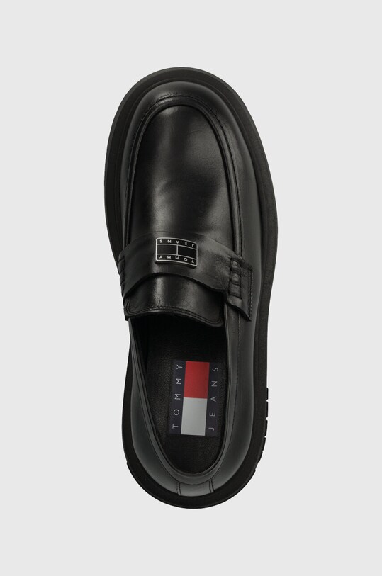 Кожаные мокасины Tommy Jeans TJW CHUNKY LOAFER чёрный EN0EN02320