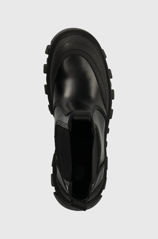 Tommy Jeans botki TJW CHUNKY CHELSEA MIX MATERIAL czarny EN0EN02375