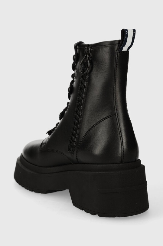 Obuwie Tommy Jeans workery skórzane TJW LACE UP BOOT CHUNKY EN0EN02404 czarny
