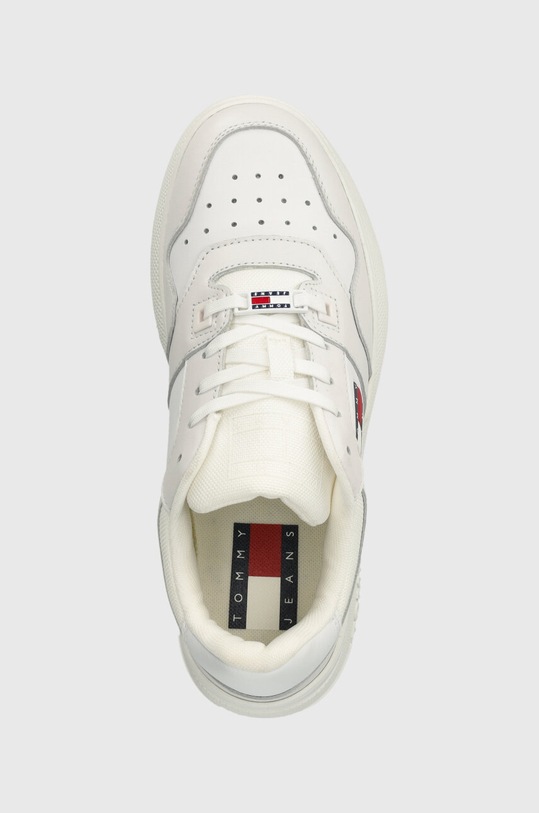 Tommy Jeans sneakers TJW RETRO BASKET FLATFORM alb EN0EN02536