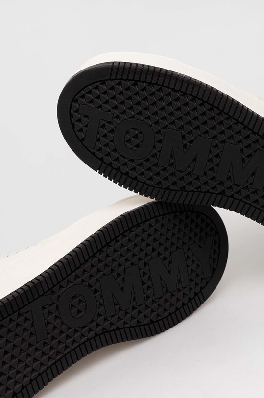 Tommy Jeans sneakers din piele TJW FLATFORM ANIMAL PRINT EN0EN02537 alb