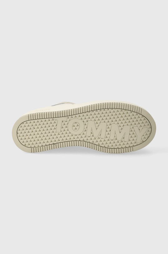 Tommy Jeans sneakers din piele TJW FLATFORM MAT MIX EN0EN02538 bej